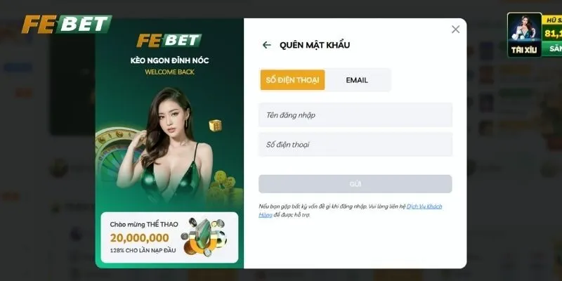 Lấy lại mật khẩu bằng cách click vào “quên mật khẩu” Lấy lại mật khẩu bằng cách click vào “quên mật khẩu”
