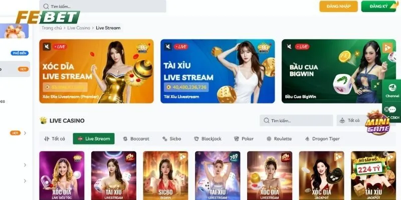 Sòng bạc đỉnh cao với đa dạng sảnh chơi
